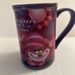 Disney Store Alice in Wonderland Cheshire Cat Mug collector’s item pink/purple